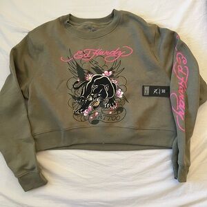 Ed Hardy Women’s Cropped Sweatshirt